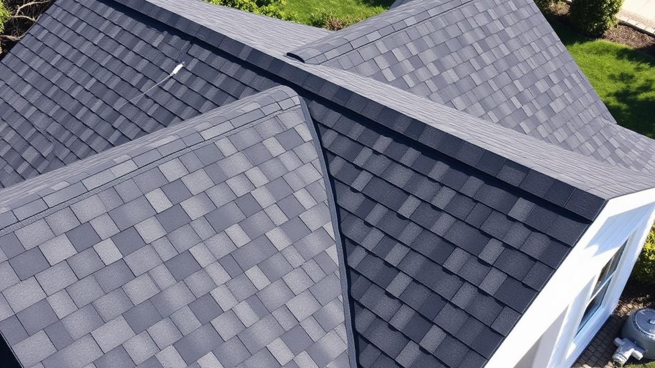 Architectural asphalt shingle roof