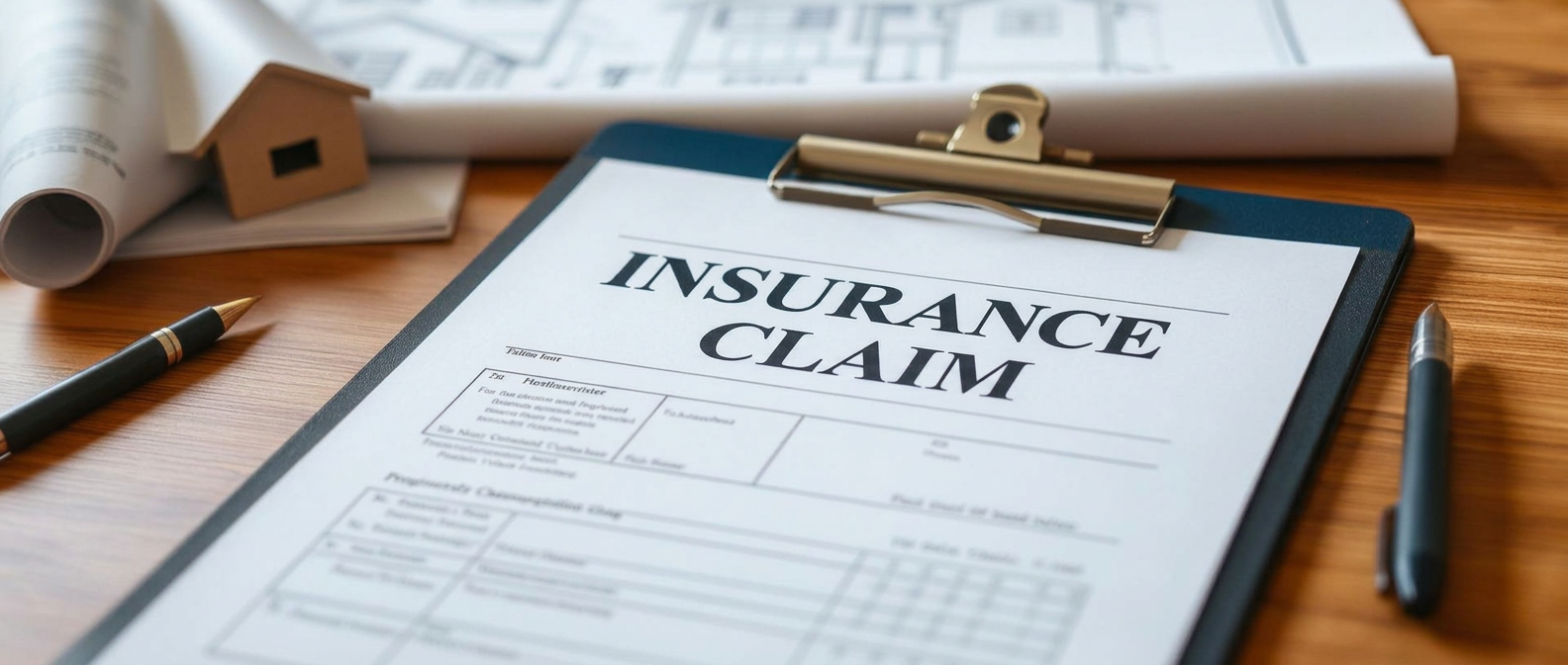 Insurance claim paperwork